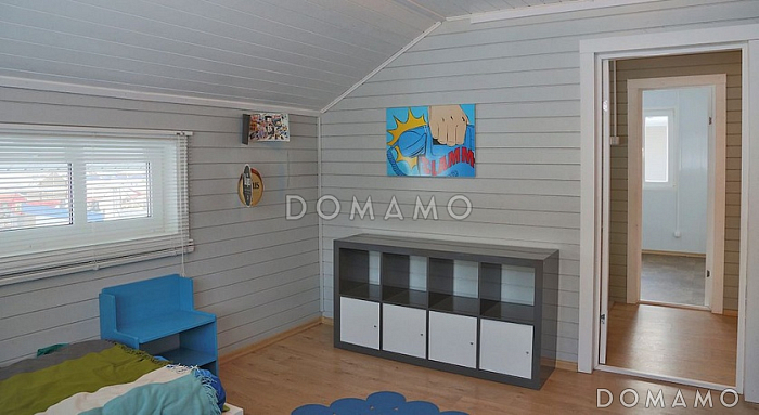 Проект дома из клееного бруса с просторными комнатами