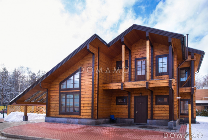 Проект дома из клееного бруса с изолированной кухней-столовой