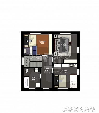 КейСтрой-383 / План 2 этажа