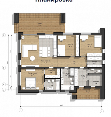Мульти-Дом 13 П / План 1 этажа