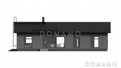 Проект каркасного дома с отдельным входом в маленькую котельную / Фасад 3