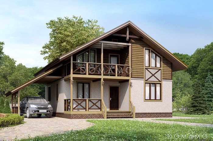 Проект двухэтажного дома с удобной планировкой