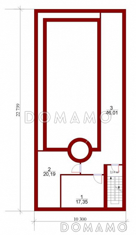 Проект огромного привлекательного особняка из кирпича с бассейном / План цокольного этажа