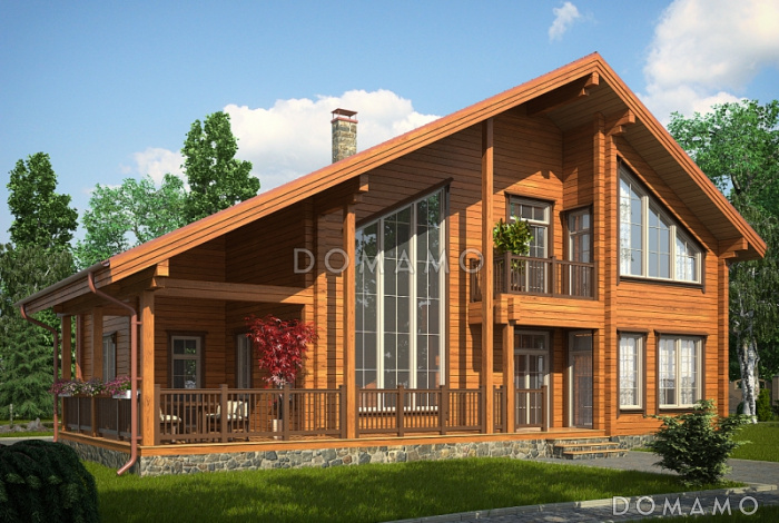 Проект дома с террасой