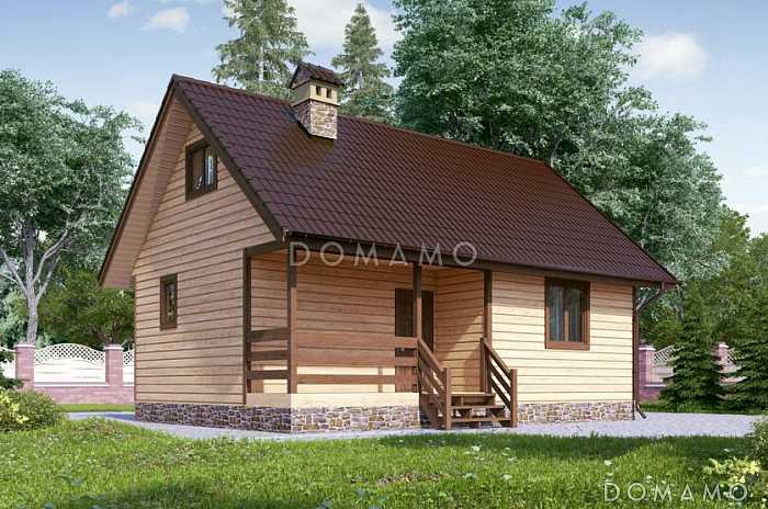 Проект каркасной бани со вторым светом