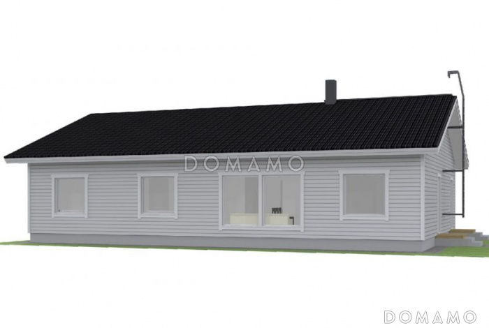 Проект современного дома с просторной кухней