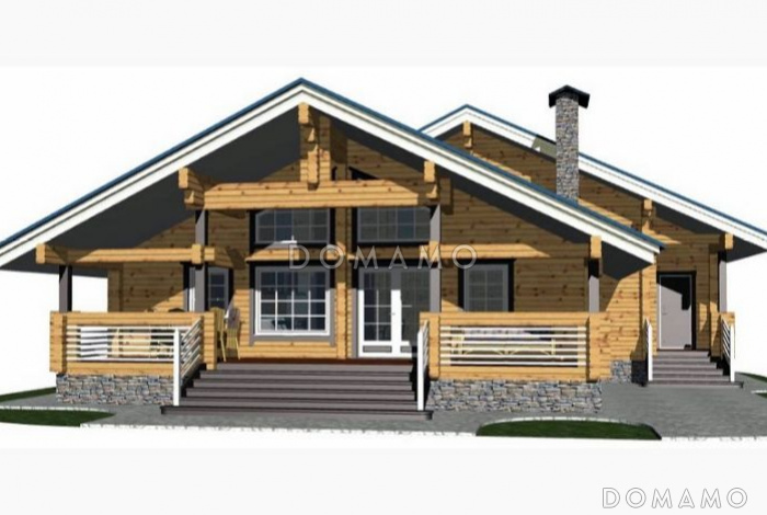 Проект дома из клееного бруса для комфортного проживания большой семьи