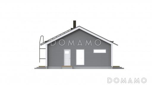 Проект каркасного дома с функциональной кухней-столовой / Фасад 3