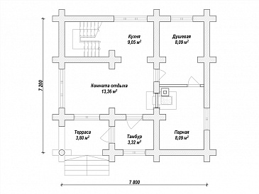 K-253 / План 1 этажа