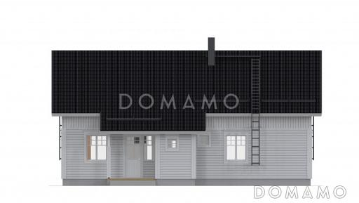 Проект каркасного дома / Фасад 3