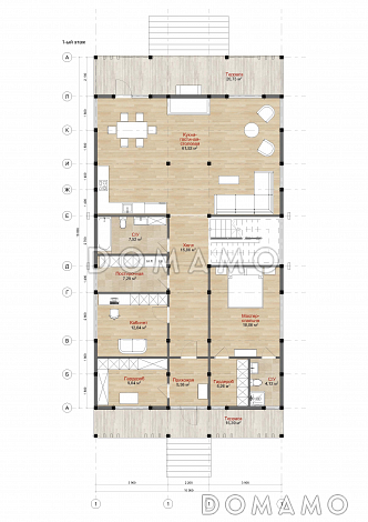 HIGHLAND / План 1 этажа