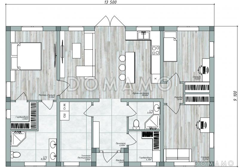 ОД-122 / План 1 этажа