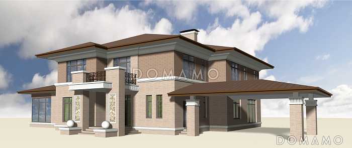 Проект дома из газобетона элитного статуса