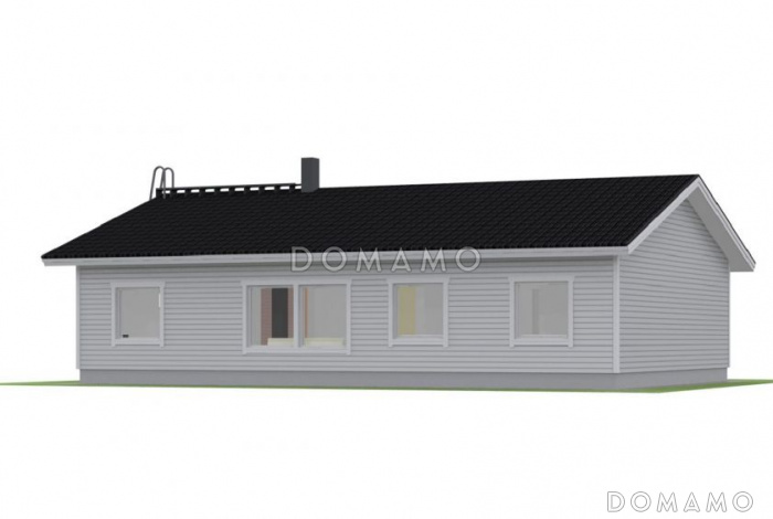 Проект каркасного дома 8x15