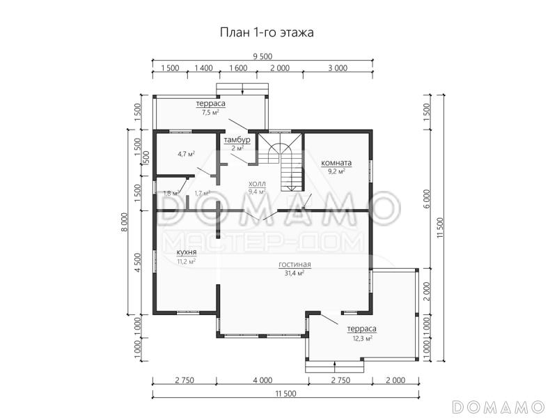 LR 200 / План 1 этажа