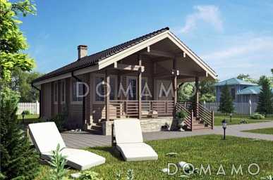 Проект дома из клееного бруса до 100 кв.м