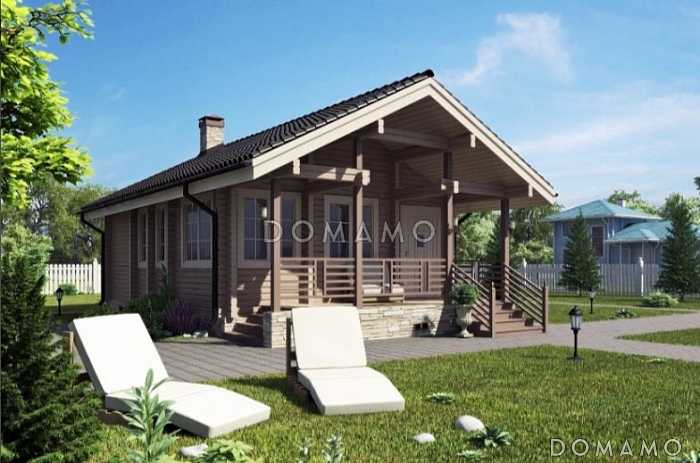 Проект дома из клееного бруса до 100 кв.м