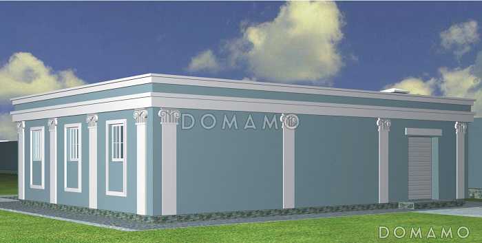 Проект гаража с квартирой для персонала