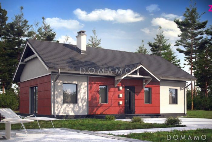 Проект классического одноэтажного дома из газобетона с тремя спальнями и светлой гостиной