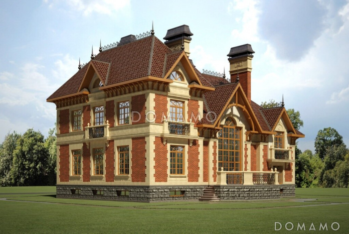 Красивый дом в стиле модерн