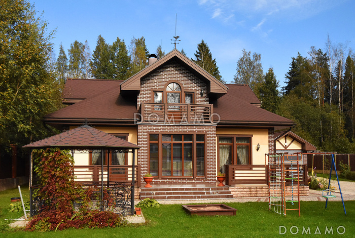 Проект дома из газобетона с 4 спальнями