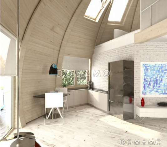 Проект круглого в плане дома