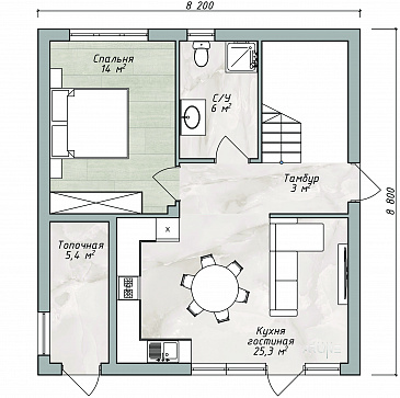 Юпитер / План 1 этажа