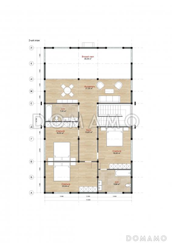 HIGHLAND / План 2 этажа