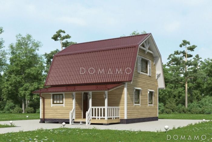 Проект простого, но уютного дома для сезонного проживания