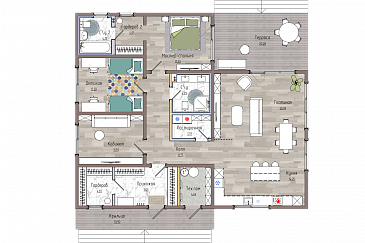 Никко 162 / План 1 этажа