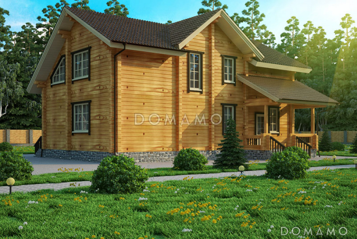 Проект дома с тремя спальнями и кабинетом