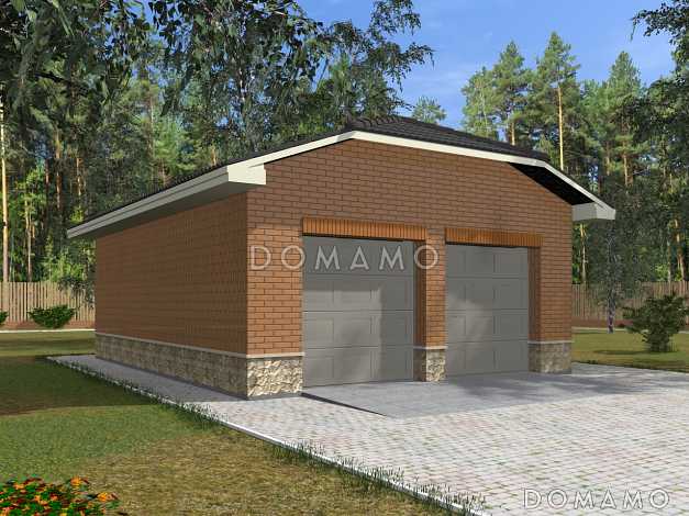 Проект гаража на две машины