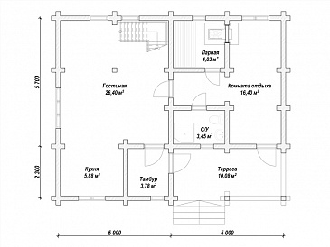 N-173 / План 1 этажа