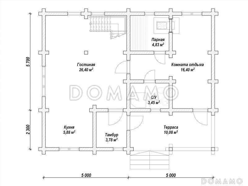 N-173 / План 1 этажа