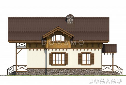 Проект коттеджа шале / Фасад 4