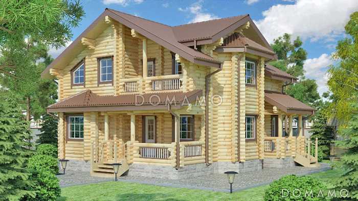 Проект красивого двухэтажного дома с хорошей планировкой