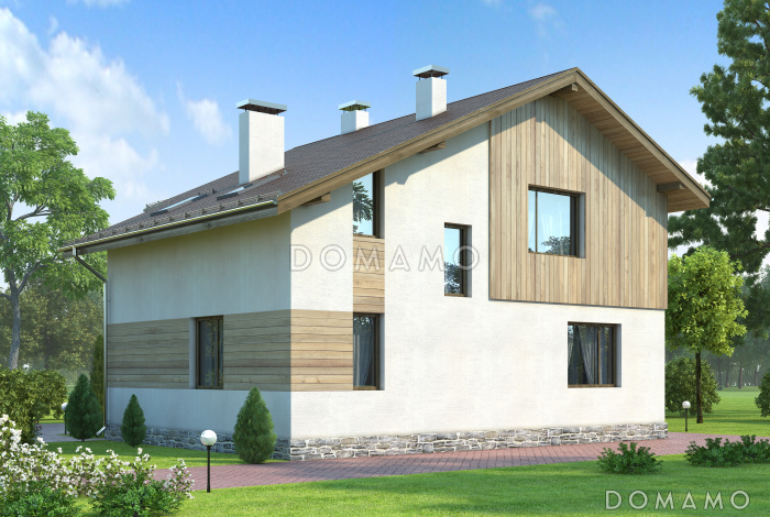 Проект комфортабельного дома из пеноблоков