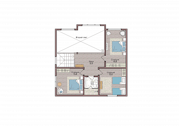 Серый Жемчуг 201 / План 2 этажа