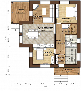 НОРВЕГИЯ 200 К / План 1 этажа
