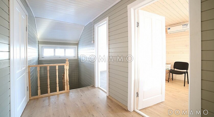 Проект дома из клееного бруса с просторными комнатами