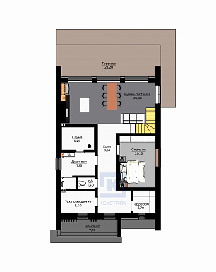 КейСтрой-316 / План 1 этажа