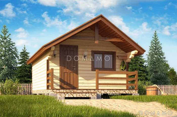 Проект каркасной бани 5х4