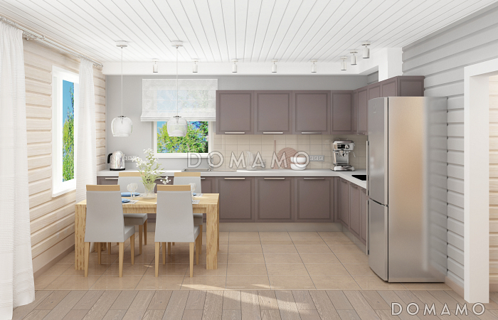 Проект двухэтажного каркасного дома с двумя спальнями на втором этаже