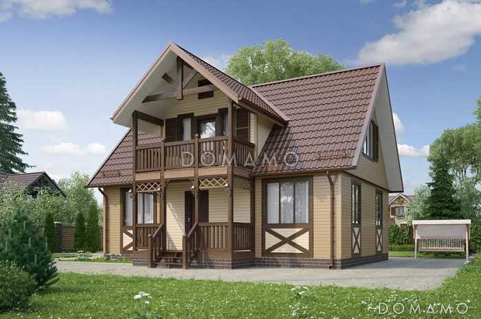 Проект каркасного дома 7х10