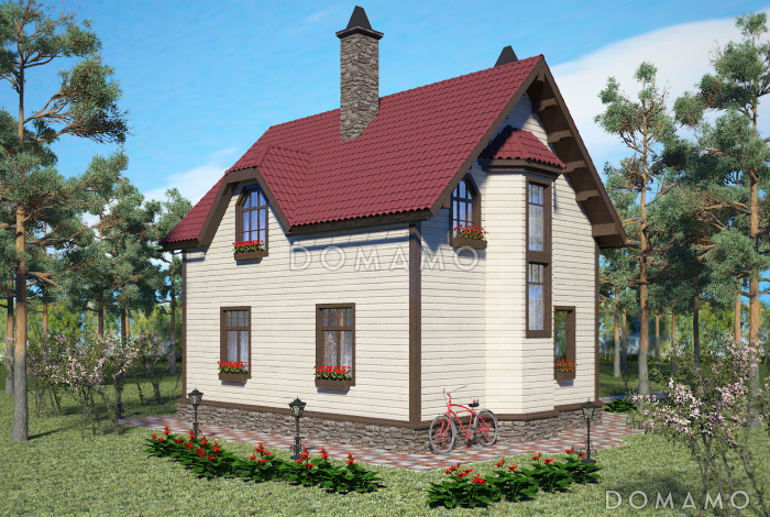 Проект экономичного дома из бруса