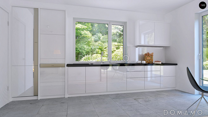 Проект компактного двухэтажного дома из кирпича с тремя спальнями