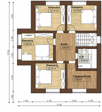 НОРВЕГИЯ 200 К / План мансардного этажа