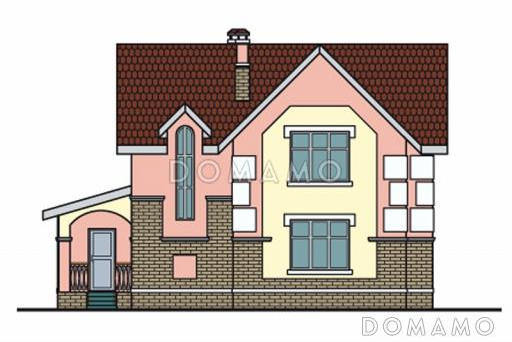 Проект дома по технологии ЛСТК с простой и удобной планировкой / Фасад 2