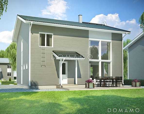 Проект каркасного дома со вторым светом