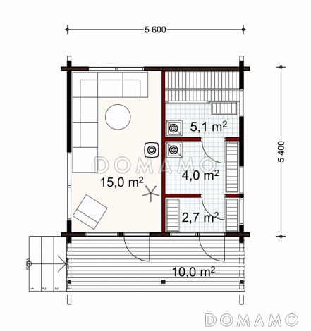 Э-2 / План 1 этажа